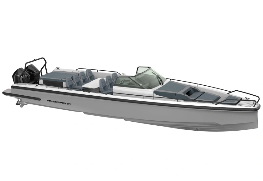 37CF 0003 AX37 Spyder AftCabin Petrol Steel front Platinum Grey