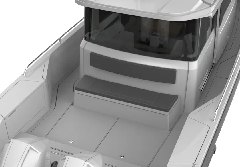 AX37FL Optional Equipment Aft bench with stowage