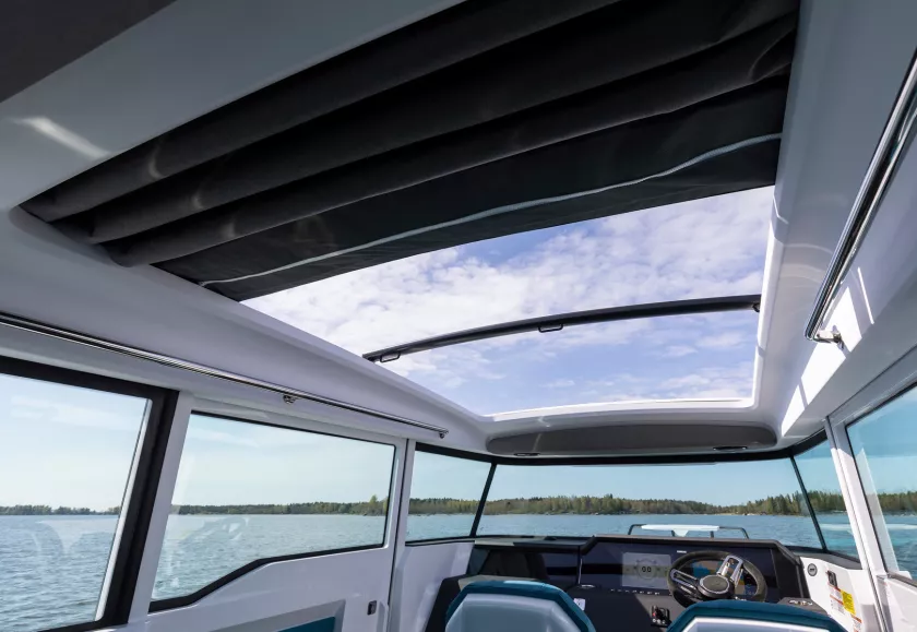 Electrical sliding canvas roof system Webasto R7A1726