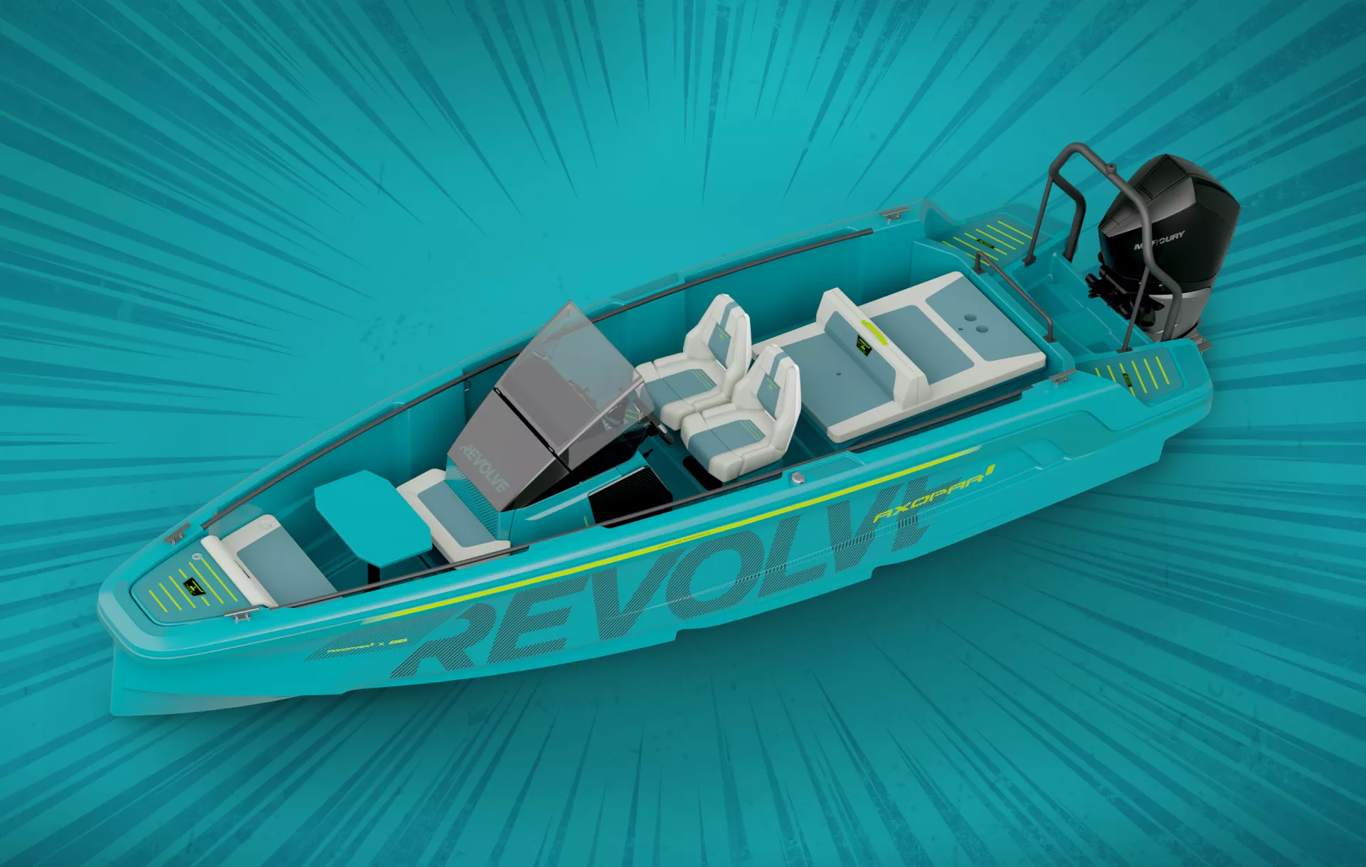 Axopar x Jobe turquoise