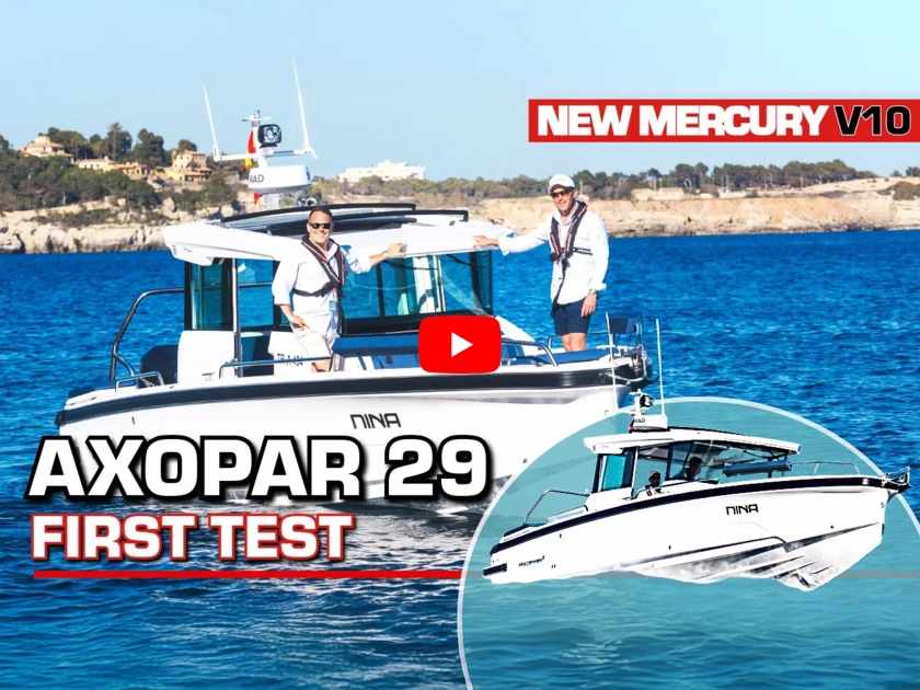 Axopar 29 XC Cross Cabin First Sea Trial with Mercury V10 400HP Outboard