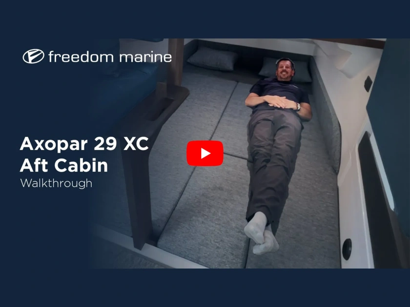 Axopar 29XC Cross Cabin Aft Cabin Detailed Walkthrough