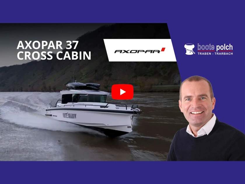 Axopar 37 XC Cross Cabin Tender with plenty of special installations on customers demand