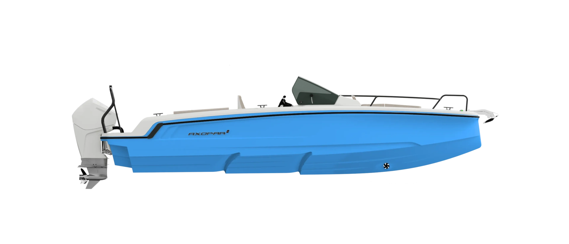 Axopar 25 Cross Bow BRABUS Line Miami Blue
