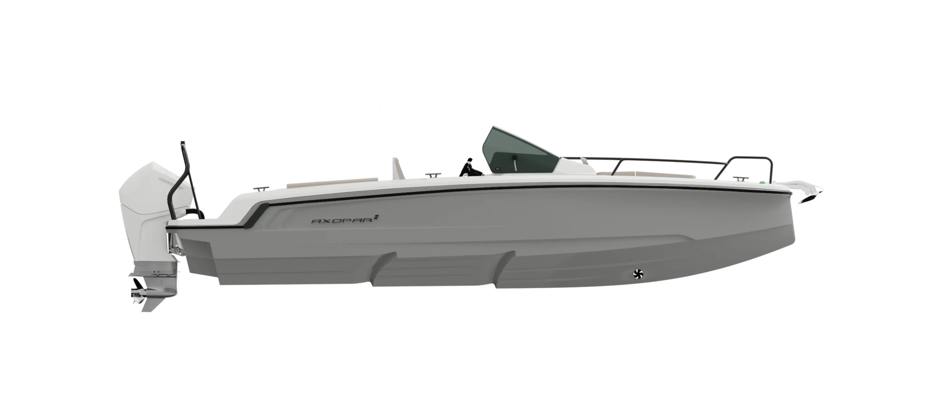 Axopar 25 Cross Bow BRABUS Line Platinum Grey
