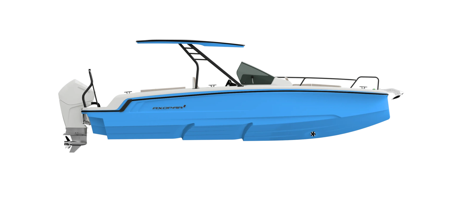 Axopar 25 Cross Top BRABUS Line Miami Blue